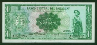 Paraguay Pick 192 1 Guarani Unc.  1952 photo