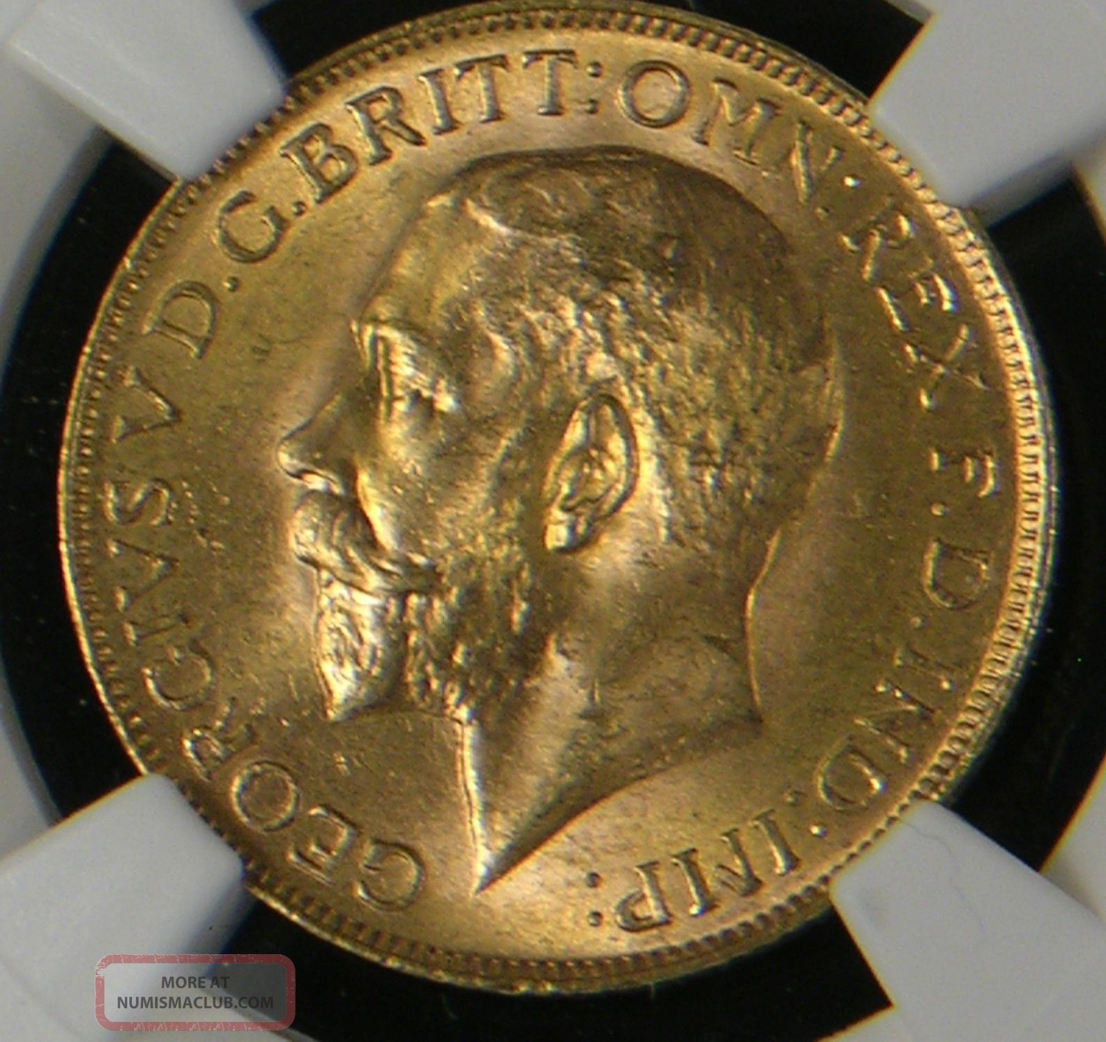 South Africa 1927 Gold Sovereign Ngc Ms - 64 Sharp Bright Lustrous