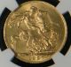 South Africa 1927 Gold Sovereign Ngc Ms - 64 Sharp Bright Lustrous Looks Better Africa photo 2