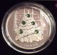 2011 $20 1oz Fine Silver Coin - Christmas Tree - Green Swarovski Crystal Elements Silver photo 1