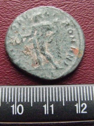 U - Id Authentic Ancient Roman Coin Large Silvered Follis Roman Coin 13151 photo