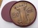 Rare French Art Deco Medal By Jean Vernon / Medaille Societe Ingenieur Civil Exonumia photo 2