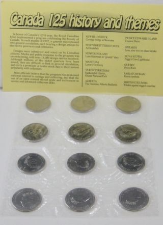 1992 Nickel Uncirculated 12 - Coin Beauty Of Canada Quarters - Mnn - 21 photo