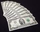 10 Consecutive Uncirculated 2013 Dallas $2 Two Dollar Bills Small Size Notes photo 1