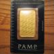 Pamp Suisse 1 Oz Gold 999.  9 Design Bullion Bar Swiss Platinum photo 2