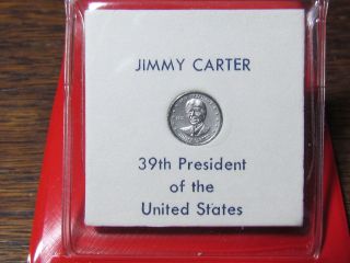 Vintage Franklin Jimmy Carter Eyewitness 10 Mm Platinum Mini - Coin photo