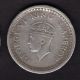 British India - 1944 - George Vi Lahore One Rupee Silver Coin Ex - Rare British photo 2