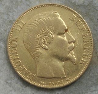 1854 - A France 20 Francs Gold 