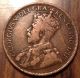 1919 Canada Large Cent King George V Very Old Penny Loook Coins: Canada photo 2