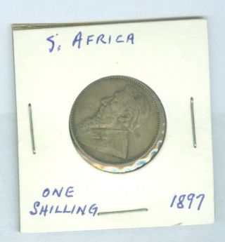 1897 South Africa - One Shilling - - Bid Now photo