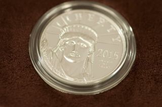 2015 W American Eagle One Ounce Platinum Proof Coin photo