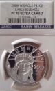 2009 W Platinum Eagle P$100 Early Releases Ngc Pf70 Ultra Cameo Platinum photo 2
