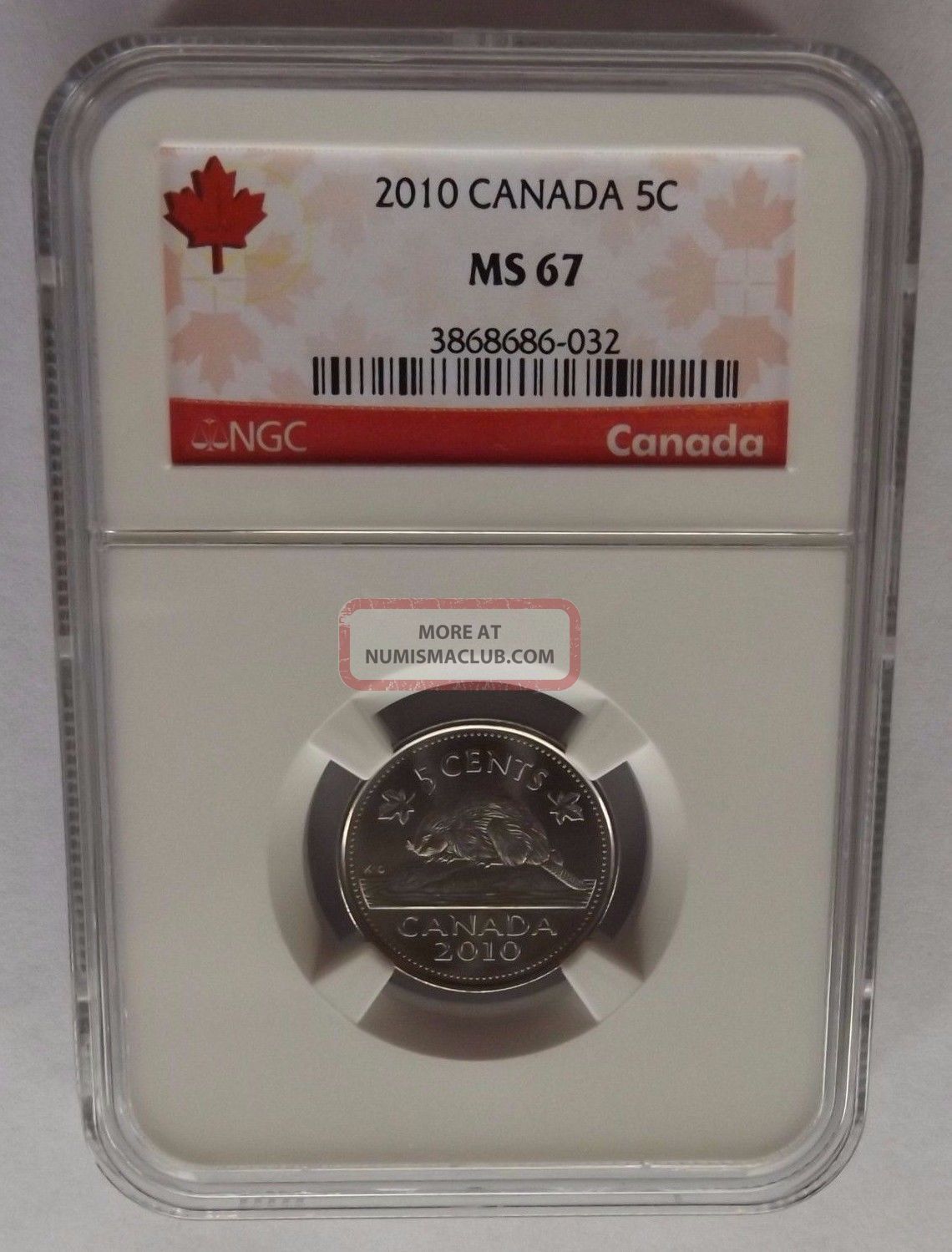 2010 Canada Ngc Ms67 Canadian Nickel Registry Quality Coins: Canada photo