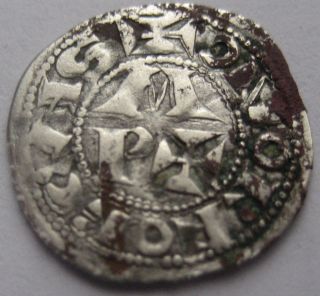 France Seigneurie De Bearn 1088 - 1120 Les Centulles Obol Rare And Silver photo