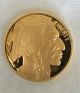 1 Ounce 100 Mills Pure 24 Kt Gold Clad Indian Buffalo Liberty Round. Gold photo 1