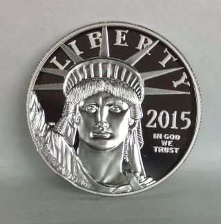 2015 - W,  $100,  1 Oz.  9995 Platinum American Eagle Proof Coin (coin Only) (a) photo