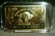 (qty1) 1 Ozfine Gold Bullion Bar 100 Mills.  999 Pure 24k American Buffalo Bison Gold photo 1