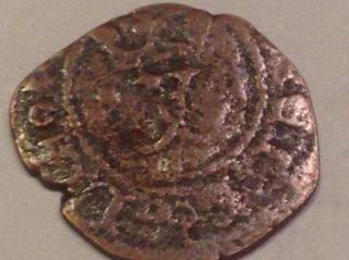 - Conquistador Change - Spain Catholic Kings 1500 ' S One Blanca Copper Coin N1 photo