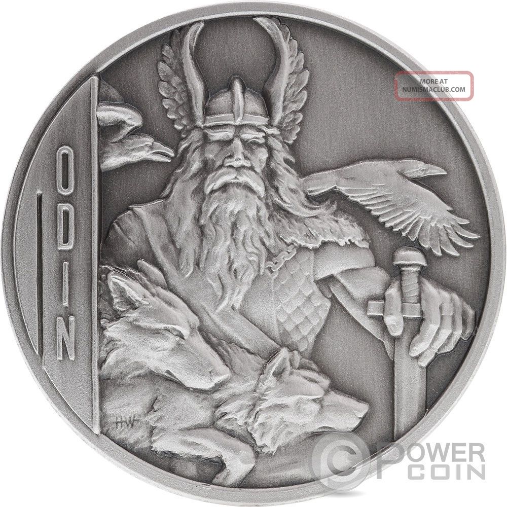 Odin Norse Gods High Relief 2 Oz Silver Coin 5$ Niue 2016 Australia & Oceania photo