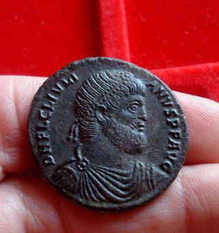 Julian Ii Ae29mm.  Follis, .  Roman Bronze Coin photo