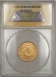 1966 South Africa 2 Rand Gold Coin Anacs Ms - 65 B Coins: World photo 1