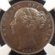 1858 Farthing,  Great Britain,  Uncirculated And Certified Ms 62 Bn By Ngc UK (Great Britain) photo 2