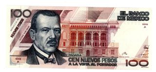 Mexico.  P - 98.  100 Pesos.  1992.  Xf photo