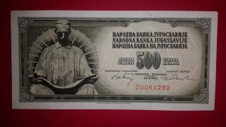 Nikola Tesla - Paper Money - Yugoslavia 1970 - 500 Dinara - Unc photo