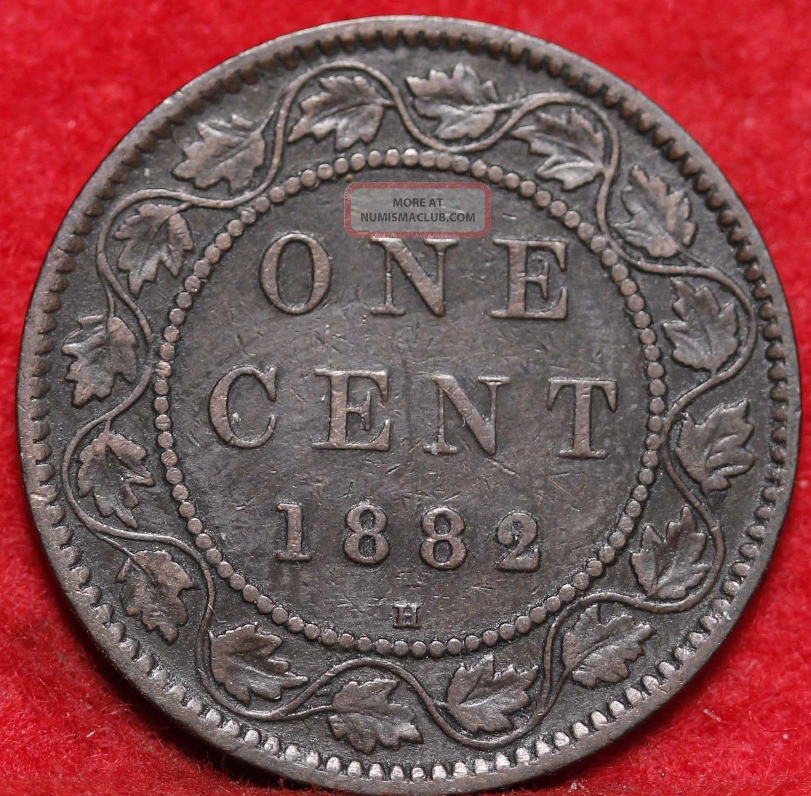1882 Canada Large Cent Foreign Coin S h