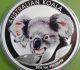 2014 Australian Koala 1 Oz.  Colored Silver.  999,  Coin In Card Australia photo 3