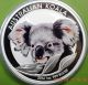 2014 Australian Koala 1 Oz.  Colored Silver.  999,  Coin In Card Australia photo 4
