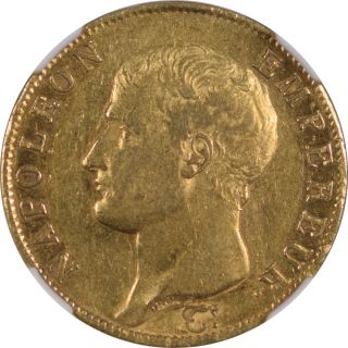 1806 - A France Gold 40 Francs,  Napoleon,  Km - 675.  1,  Ngc Au - 55,  Scarce 1 Year Type photo