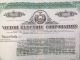 Unissued Stock Certificate For Victor Electric Corporation From 1916 Stocks & Bonds, Scripophily photo 1