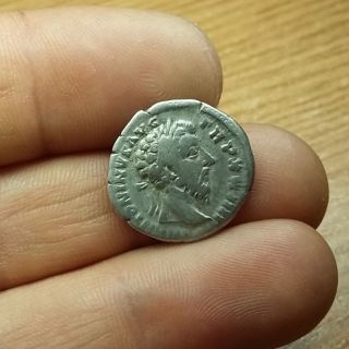 Antique Coin Silver Marcus Aurelius Roman Denarius 161 - 180 A.  D 0541 Ca photo