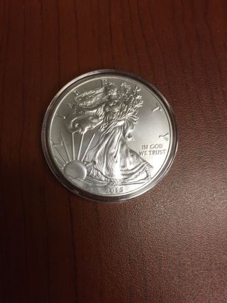 2015 Silver American Eagle Incapsulated In Air - Tite photo