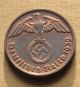 Old Coin Of Nazi Germany 2rp 1939 Mark E Dresden Swastika World War Ii (1) Germany photo 1