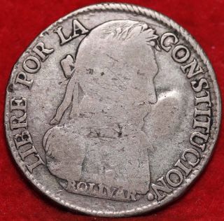 1830 Bolivia 4 Sol Foreign Coin S/h photo