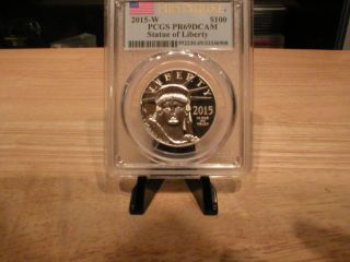 2015 W American Eagle Platinum 1oz Proof Coin - - Pcgs Pr69dcam Ogp photo