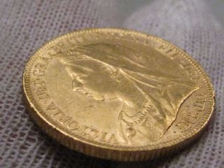 1895 Gold Full Sovereign.  Great Britain.  Victoria.  Agw.  2354 Troy Oz. photo