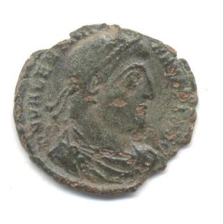 Valentinian I Ae3 Victory Reverse Siscia F/ Vf photo