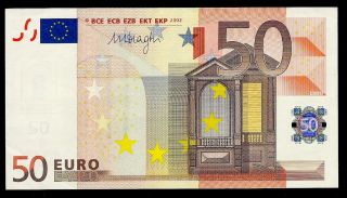 Slovenia 50 Euros 2002 (2012) Draghi - P18h - Pnew Letter H (printer G) - Xf/au photo