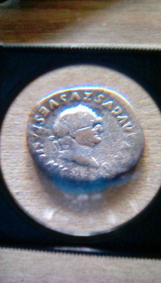 Divus Vespasian By Titus - - Silver Denarius - - Rare Type photo