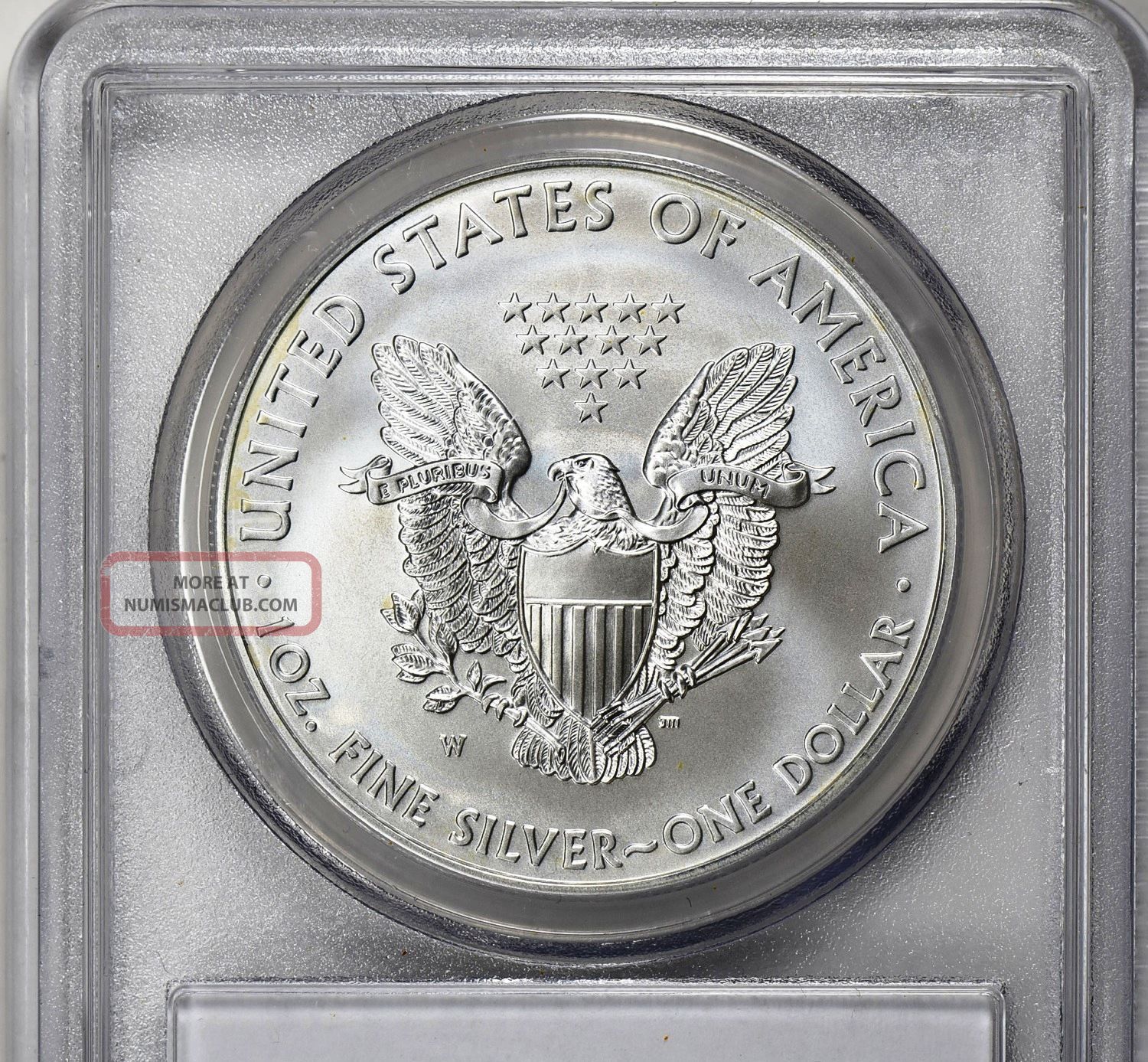 2011 - W Pcgs Ms70 Silver Eagle - Blue Label - Burnished