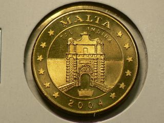 Malta,  2004,  50 Cents,  Essai,  Coin,  Tal,  Imdina 3164 photo