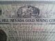 1912 Ball Hill Nevada Gold Mining Co.  Stock 500 Shares Stocks & Bonds, Scripophily photo 1