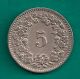 1888 - B Switzerland 5 Rappen Copper Nickel European Swiss Coin Europe photo 1
