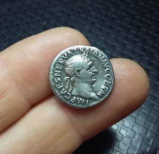 Antique Coin Silver Nerva - Trajan Roman Denarius 98 - 117 A.  D 0587 Ca photo