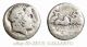 Apollo / Jupiter Hurls Thunderbolt From Chariot Roman Silver Denarius Coin Coins: Ancient photo 1