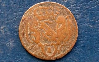 1765 Austria Kreuzer Value Within Cartouche Bust Right Franz I Circulated Msb25 photo