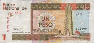Caribbean I.  1 Peso / Pesos Convertibles 1994 Series Aa10 Circulated Banknote photo